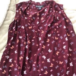 Butterfly chiffon shirt